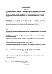 Ans homework 5 EE 311 If demand is 9 P Q =