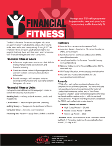 Financial Fitness Goals Financial Fitness Units Partners Awards