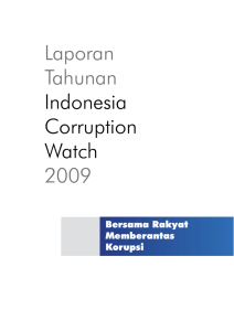 Laporan Tahunan Indonesia Corruption Watch 2009