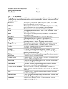 Basic Computer Terminology - Form