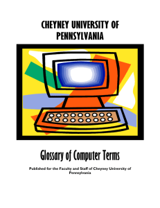 Glossary of Computer Terms