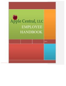 Apple Central Employee Handbook 2013