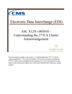 Understanding the 277CA Claims Acknowledgement