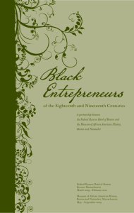 Black Entrepreneurs of the Eighteenth and Nineteenth Centuries