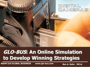 GLO-BUS: An Online Simulation for Developing Winning