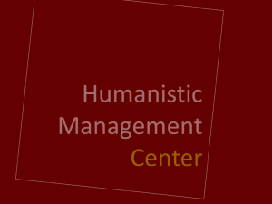 presentation - Humanistic Management Center