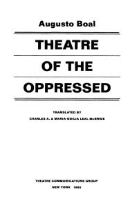 theatre of the oppressed