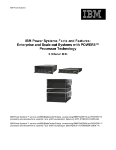 Power Systems Facts and Features