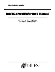 Intellicontrol Reference Manual Version 8.1