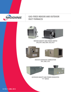 5-173.7 Catalog, Indoor & Outdoor Duct Furnaces, D and H