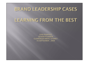 brand leadership learning from the best