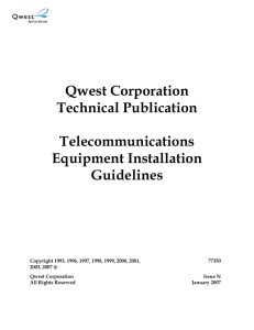 77350, Telecommunications Equipment Installation