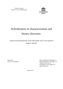 Hybridization in characterization and literary discourse.