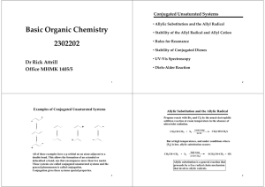 Basic Organic Chemistry 2302202 Dr Rick Attrill Office MHMK 1405/5