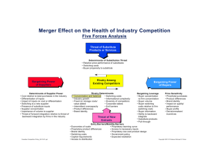 Merger Effect on the Health of Industry Competition