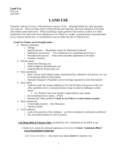 Land Use Outline