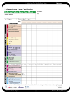 Flow Sheet - Chinook Primary Care Network