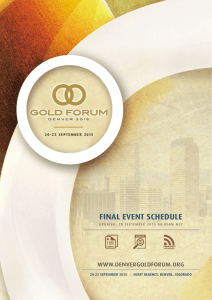 final event schedule