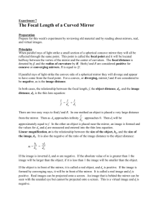 The Focal Length of a Curved Mirror