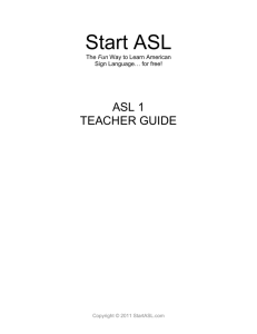 ASL - Start American Sign Language