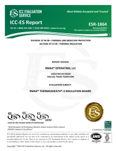 ESR-1864 - Rmax® Operating, LLC - ICC-ES