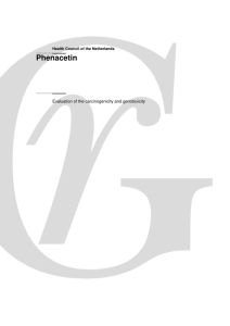 Phenacetin - Gezondheidsraad