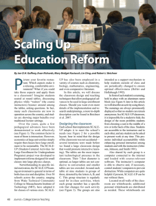 Scaling Up Education Reform - The George Washington University