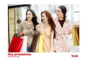 Key promotions - True Corporation Public Company Limited