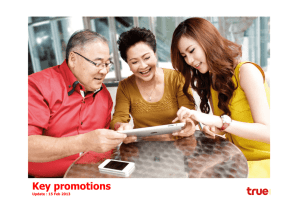 Key promotions - True Corporation Public Company Limited