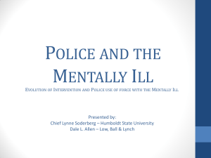 Police and Mentally Ill - The California State University