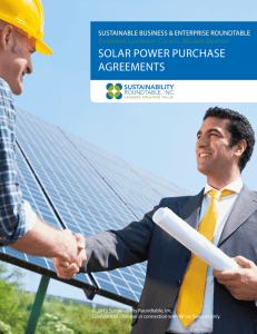 solar power purchase agreements