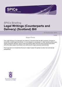 Legal Writings (Counterparts and Delivery