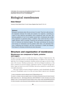 Biological membranes