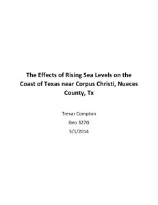 The Effects of Rising Sea Levels on the Coast of Texas near