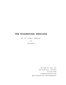 the blackstone sessions