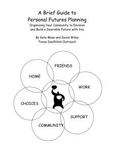 A Brief Guide to Personal Futures Planning Manual