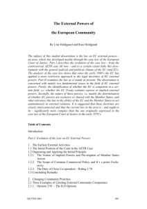 The External Powers of the European Community