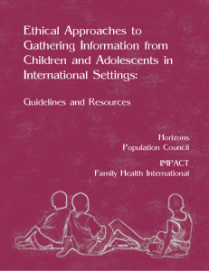 Ethical Approaches to Gathering Information from Children and