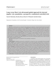 Long versus Short Axis ultrasound guided approach for internal