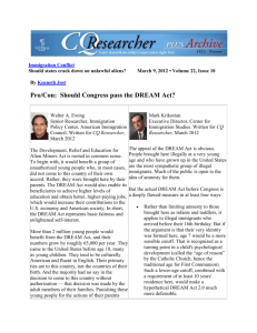 Pro/Con: Should Congress pass the DREAM Act?