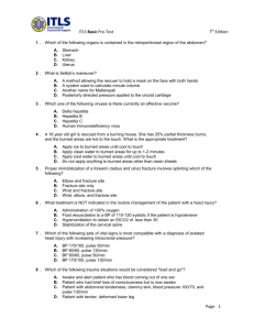 ITLS Basic Pre-Test 7th Edition Page 1