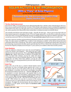 solar activity & hf propagation - National Radio Astronomy Observatory