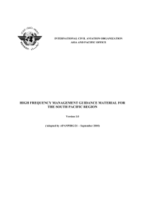 HF Frequency Management Guidance Material