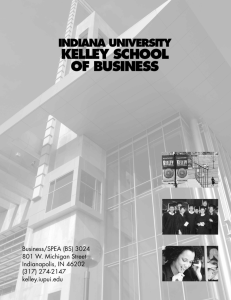 kelley school of business - IUPUI Campus Bulletin