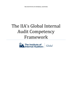 The IIA's Global Internal Audit Competency Framework