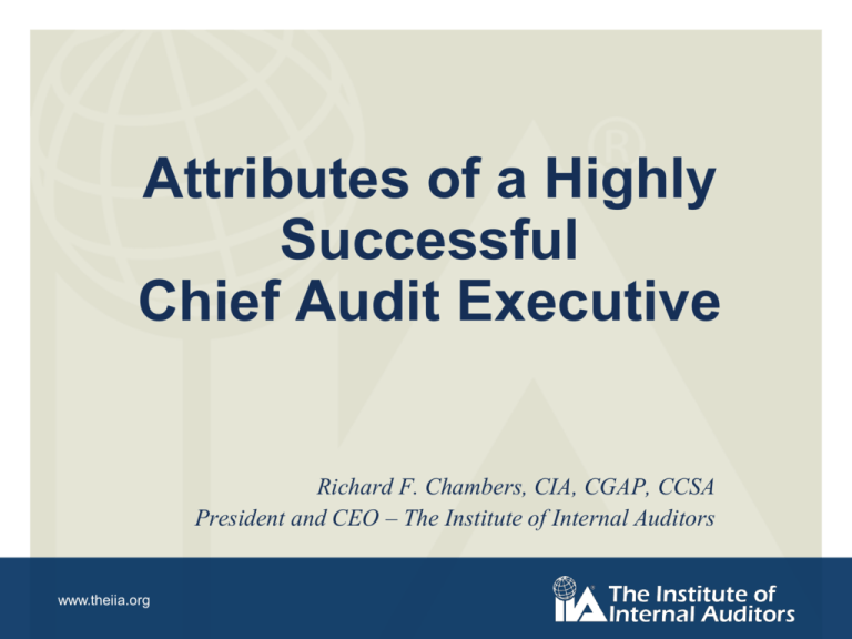 attributes-of-a-highly-successful-chief-audit-executive