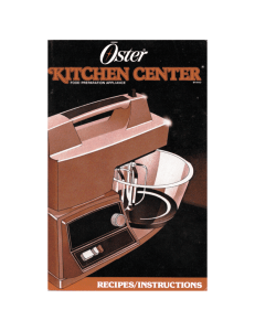 Kitchen Center Manual - Pick-Your-Own