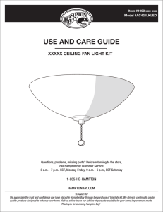 Use and Care Manual