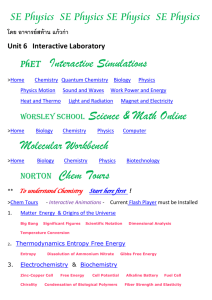 PhET Interactive Simulations Worsley School Science & Math Online