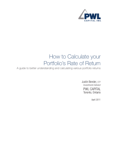 How to Calculate your Portfolio's Rate of Return